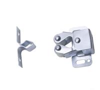 GLFLOW Pestillo de puerta de gabinete de rodillo resistente | Cierre de acero chapado en zinc para cierre suave Cocina RV Armario Kit de hardware Acabado plateado(10)