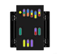 GLFLOW Prensador de acordes de guitarra, ChordBuddy, entrenador de acordes de guitarra para principiantes, herramienta de práctica ABS para guitarra folclórica y ukelele, colocación compacta de dedos