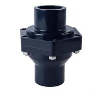 GLFLOW Preventor de reflujo, válvula de no retorno PVC-U para control de dirección de flujo de aguas residuales y mantenimiento fácil en varios sistemas Instalación vertical horizontal (DN40)