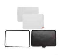 GLFLOW Protector de pantalla de silicona, juego de protectores de pantalla con 2 protectores de vidrio templado y marco protector