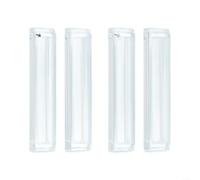 GLFLOW Protector de pared amortiguador transparente con parte trasera autoadhesiva, protección contra colisiones para puertas, parachoques de puerta, protección de pared (14 x 60 x 5 mm)