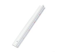 GLFLOW Regla de protección de aluminio de 50 cm con escala de precisión y bordes antideslizantes, para una construcción robusta de aleación de aluminio para un corte preciso en manualidades