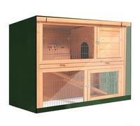 GLFLOW Resistente a la humedad Conejera Cubiertas, 122 * 50 * 105 Cm Hutch Cover For Rabbit Hutches Dustproof For Bunny Guinea Pig, Pet Hutch Covers (verde)