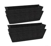 GLFLOW Revestimientos de tela no tejida para uso en interiores y exteriores, alternativa de forro de coco reutilizable, 4 piezas (24 pulgadas)