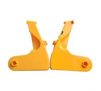 GLFLOW Soporte de impresora térmica 2 unids kit de reparación ajustable, para Zebra ZD420D ZD620D amarillo ABS cubiertas laterales