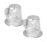 GLFLOW Tapa de prefiltro transparente para bomba de piscina, compatible con sistema de circulación SPS 50 75 100 Series (2 piezas)