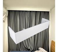 GLFNB Cortina Opaca de Longitud Personalizada con Elegante Casete para Dormitorio y balcón, de 3,8 m/12,5 pies, sin rieles, Elegante Tratamiento para Ventanas.