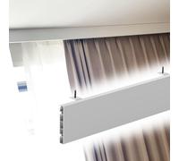 GLFNB Cortinas Opacas con Cenefa Decorativa de 10 cm y rieles de Metal, Longitud de 3,8 m/12,5 pies, para Dormitorio y Sala de Estar, fácil instalación, Elegante decoración del hogar.