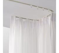 GLFNB Riel Curvo Oculto Extra Largo para Cortina, de 1 a 15 m, Resistente, para Techo, para ventanales, duchas y separadores de ambientes, fácil de Cortar, Ideal para decoración del hogar (tamaño: