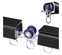 GLFNB Riel de Aluminio para Cortinas de Techo, Ideal para Ventanas y separadores de ambientes. Montaje en Pared o Techo. Incluye Accesorios. Solución Elegante y Duradera para la decoración del Hog