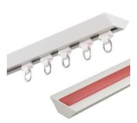 GLFNB Riel de Cortina Autoadhesivo para Montaje en Techo, sin Perforaciones, Moderno Juego de Barras de Cortina sin Costuras para Ventanas y gabinetes, fácil instalación, Ideal para la decoración