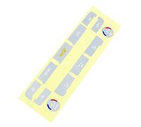 GLhuiM Compatible for Aire Acondicionado. C.A. Pegatina de reparación de botón de Control de Clima Calcomanía 1x Plata/Negro Compatible for Ford S-MAX Mondeo (Color Name : Silver)