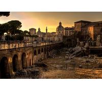 GLHUIOZ 1000 Puzzles para decoración del hogar, Puzzle para Adultos Amaneceres Roma Italia Ruinas 75x50cm