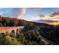 GLHUIOZ 1000 Puzzles para decoración del hogar,Puzzle para Adultos Nueva Gales del Sur,Viaducto Zig Zag,75x50cm