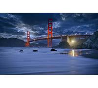 GLHUIOZ 1500 Piezas,Puzzle Adultos San Francisco,Marshall Beach,87x57cm