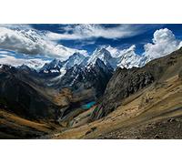 GLHUIOZ 500 Piezas Puesta de Sol Paisaje Adultos s de Rompecabezas de Madera Puzzle Marco de Fotos Familiar Regalos Lago,Perú,San Antonio,52x38cm