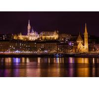 GLHUIOZ Puzle de 1000 Piezas, Puzzle para Adultos, Impossible Rompecabezas, Colorido Juego de Habilidad para Toda la Familia, Puzzle para Adultos, Ríos de Budapest, Hungría 75x50cm