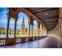 GLHUIOZ Puzle de 1000 Piezas, Puzzle para Adultos, Impossible Rompecabezas, Colorido Juego de Habilidad para Toda la Familia, Puzzle para Adultos, España Sevilla Ciudad 75x50cm
