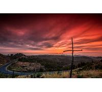 GLHUIOZ Puzle de 500 Piezas Adultos,Impossible Puzzle,Colorido Juego de Habilidades para Toda la Familia,Puzzle para Adultos,Cruces,52x38cm