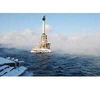 GLHUIOZ Puzzle 1000 Piezas Adultos | Rompecabezas | Rusia,Mar Negro,Monumento a los Barcos Hundidos,75x50cm