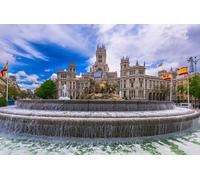 GLHUIOZ Puzzle 1000 Piezas, Puzzle de 1000 Piezas para Adultos, Educativo Puzzle,Puzzles para Adultos y Niños España Madrid Fuentes Esculturas Agua 75x50cm