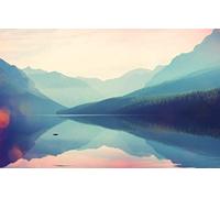 GLHUIOZ Puzzle 1500 Piezas de Adultos y niños,Puzzle Adultos y niños,Rompecabezas difícil desafío Adulto Juego tivo Alivio del estrés Lago,Costa,Grandeza,87x57cm