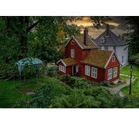 GLHUIOZ Puzzle 1500 Piezas | Puzzle | Rompecabezas | Puzzle 1500 Piezas Adultos | Museo de Bergen, Noruega 87x57cm