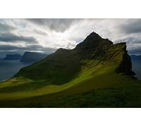 GLHUIOZ Puzzle 1500 Piezas,Puzzles para Adultos,Puzzle Fantasy,Rompecabezas Océano Atlántico,Islas Feroe,Reino de Dinamarca,87x57cm