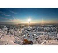 GLHUIOZ Puzzle 500 Piezas Adultos,Puzzles para Adultos,Rompecabezas de Piso Juego de Rompecabezas y Juego Familiar Iglesia,Milagro,Monasterio,52x38cm