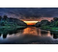 GLHUIOZ Puzzle 500 Piezas Adultos | Rompecabezas | Entre Dos orillas,52x38cm