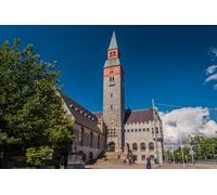 GLHUIOZ Puzzle 500 Piezas de Adultos y niños, Puzzle Adultos y niños, Rompecabezas difícil desafío Adulto Juego Educativo Alivio del estrés Finlandia Museo Nacional de Helsinki Finlandia 52x38cm