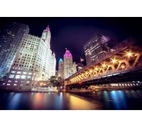 GLHUIOZ Puzzle 500 Piezas de Adultos y niños, Puzzle Adultos y niños, Rompecabezas difícil desafío Adulto Juego Educativo Alivio del estrés Puentes Estados Unidos 52x38cm