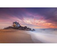 GLHUIOZ Puzzle 500 Piezas de Adultos y niños,Puzzle Adultos y niños,Rompecabezas difícil desafío Adulto Juego tivo Alivio del estrés Portugal,Miramar,Momento de rendición,52x38cm