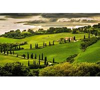 GLHUIOZ Puzzle 500 Piezas,Puzzles para Adultos,Puzzles Paisajes,Rompecabezas de Calidad Italia,Umbría,52x38cm