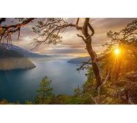 GLHUIOZ Puzzle 500 Piezas | Rompecabezas | Puzzle dificiles para Adultos | Noruega,Golfo,Fiordos,52x38cm