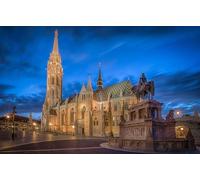 GLHUIOZ Puzzle de 1500 Piezas, Puzzle para Adultos, Impossible Rompecabezas, Colorido Juego de Habilidad para Toda la Familia, Templos y monumentos de Budapest, Hungría 87x57cm