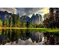 GLHUIOZ Puzzle de 500 Piezas Adultos,Imposible Rompecabezas,Juego de Habilidad para Toda la Familia,para decoración del hogar. Lago,California,Estados Unidos,52x38cm
