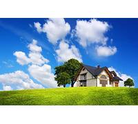 GLHUIOZ Puzzle de 500 Piezas,Puzzle para Adultos,Impossible Puzzle Colorido para Juegos,Campo,Mansión,52x38cm