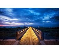 GLHUIOZ Puzzle para Adultos,500 Piezas,Puzzle para Adultos,Colorido,Juego de Habilidad para Toda la Familia,Schleswig-Holstein,Mar Báltico,Después del Atardecer,52x38cm