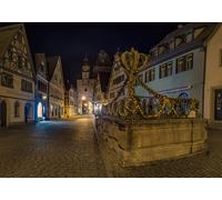 GLHUIOZ Puzzle, Puzzle 500 Piezas, Puzzles para Adultos, Rompecabezas Calidad, Puzzles Paisajes Adultos Alemania, Rothenburg OB Der Tauber 52x38cm