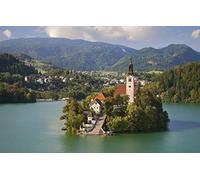 GLHUIOZ Puzzle Todos Estan Locos aquí,500 Piezas,Puzzle Adultos Ciudad,Iglesia,52x38cm