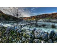 GLHUIOZ Puzzle Todos Estan Locos aquí,500 Piezas,Puzzle Adultos Inglaterra,Moss,Valle,Parque Nacional del Distrito de los Lagos,52x38cm