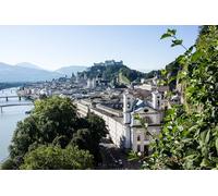 GLHUIOZ Puzzles para Adultos,Puzzle de 1000 Piezas,Obra de Arte de Juego de Rompecabezas para Adultos Ríos y Puentes de Salzburgo,Austria 75x50cm