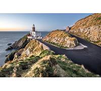 GLHUIOZ Rompecabezas 1000 Piezas,Rompecabezas para Adultos y niños para Imprimir en Alta definición,Juego Familiar Reto único Regalo Costa,Faro,Irlanda,75x50cm