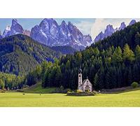 GLHUIOZ Rompecabezas 500 Piezas,Rompecabezas para Adultos y niños para Imprimir en Alta definición,Juego Familiar Reto único Regalo Italia,Dolomitas,Tirol,52x38cm