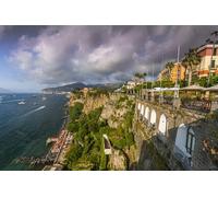 GLHUIOZ Rompecabezas de 1000 Piezas | Rompecabezas sostenible para Adultos | Tablero 100% Reciclado Premium | Gran Regalo para Adultos | Costa de Sorrento, Italia 75x50cm