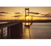 GLHUIOZ Rompecabezas de Madera de 1000 Piezas Colorida Juegos de Rompecabezas de Adulto Puente,Siete Cruces,75x50cm