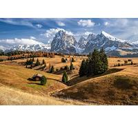 GLHUIOZ Rompecabezas de Madera de 500 Piezas Colorida Juegos de Rompecabezas de Adulto,Belleza,Alpe Di Siusi,52x38cm