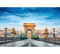 GLHUIOZ Rompecabezas en Miniatura de 1500 Piezas para Adultos Puzzle Brain Ejercicio Desafío Juego de Alta dificultad Regalo para niños Niños Puentes Hungría Puente de Las Cadenas Arco 87x57cm