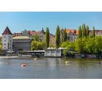 GLHUIOZ Rompecabezas en Miniatura de 500 Piezas para Adultos Puzzle Brain Ejercicio Desafío Juego de Alta dificultad Regalo para niños Niños Ríos de Praga, República Checa 52x38cm